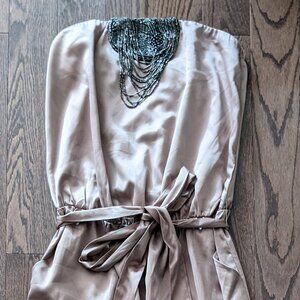 2B Bebe Silky jumpsuit with beading, size S